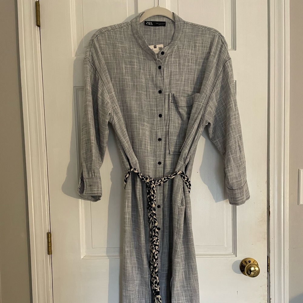 Zara Gray Maxi Dress - Picture 2 of 4